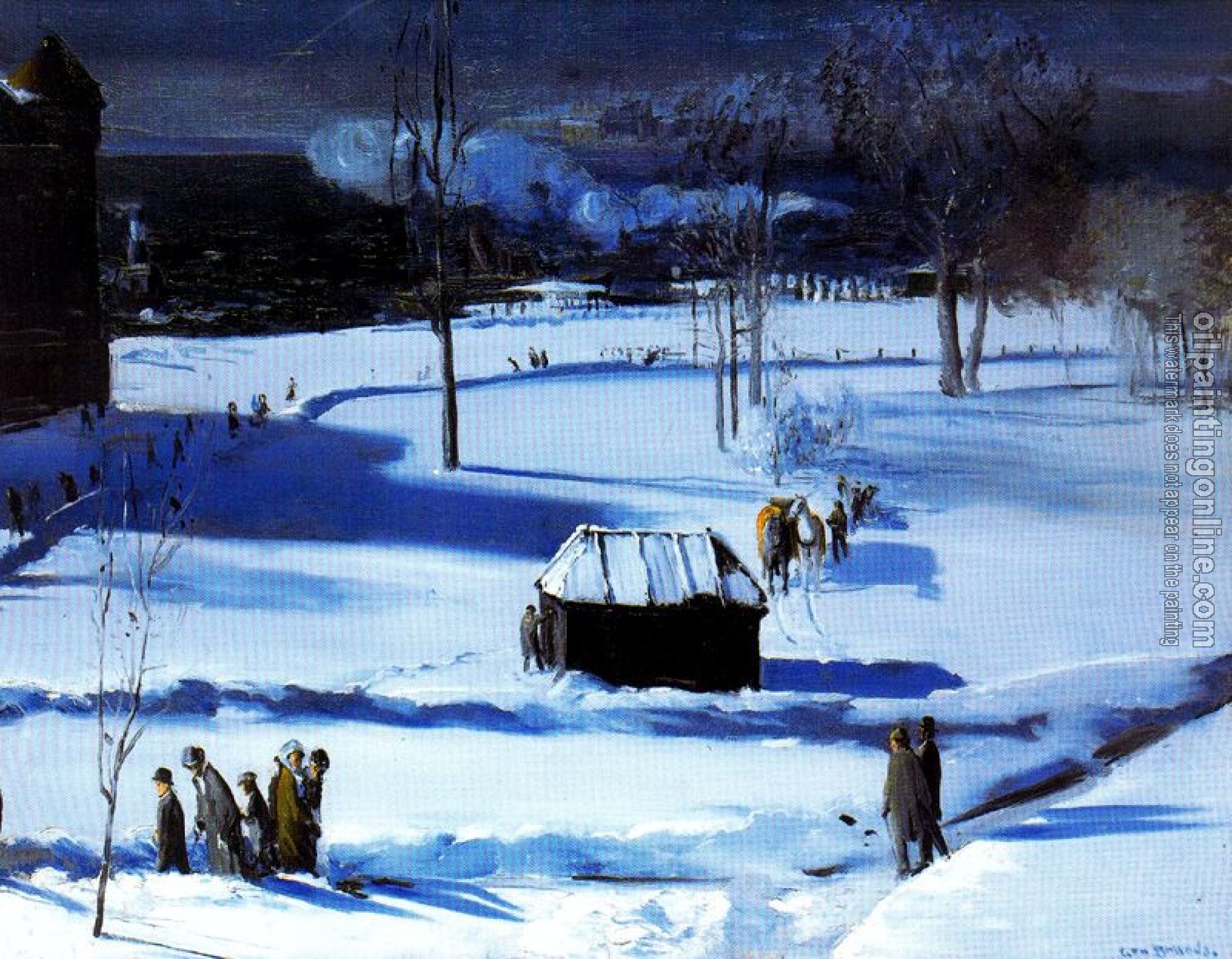 George Wesley Bellows - Blue Snow The Battery